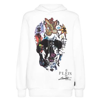 Philipp Plein Hoodies & sweatvesten, unisex, Wit, 3Xl, Hoodies