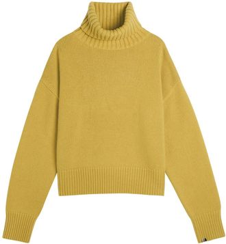 Extreme Cashmere Extreme Cashmere N&deg;434 Crop Xtra Roll-neck Cashmere Jumper - Yellow - One Size