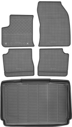 OEM Juego De Alfombrillas De Goma Para Coche Y Alfombrilla Para Maletero Para Peugeot E-208 Hatchback A Partir De 2020