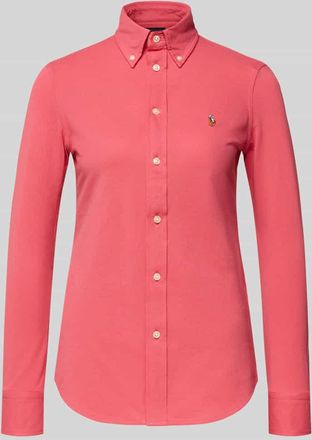 Polo Ralph Lauren Regular Fit Hemdbluse aus reiner Baumwolle in Hellrot, Gr&ouml;&szlig;e XS