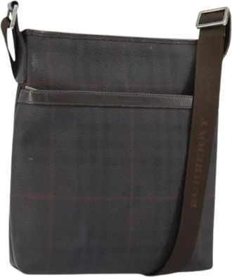 Burberry Pre-owned Cross Body Bags, female, Black, Size: ONE SIZE Pre-owned Plastic Shoulder Bag
