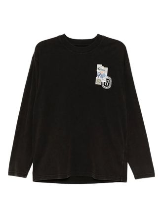 Musium Div. graphic-print T-shirt - men - Cotton - 50 - Brown