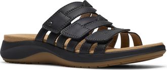 Clarks Maelynn Abby Sandal - Wide Width Available in Black Leather at Nordstrom Rack, Size 5.5