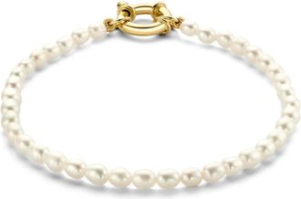 Isabel Bernard Accessoires, Dames, Geel, ONE Size, Aidee Marissa Armband met Zoetwaterparel