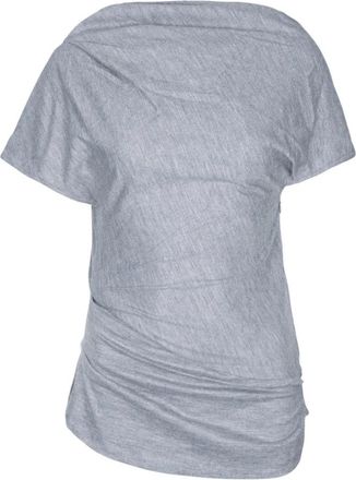 Entire studios Flop High-neck Top - Dames - T-shirts - Grijs - M - Wol - Tops