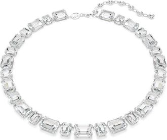 Swarovski Unisex Millenia Tennis Ketting Wit 5705757 - unisex - Kettingen - Grijs - ONE Size - Accessoires