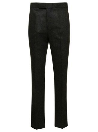 Thom Browne Black Flat Front Pants