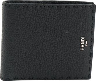 Fendi Selleria Wallet - Heren - Portefeuilles - Zwart - ONE Size - Leer - Accessoires