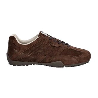 Geox Schoenen, Heren, Bruin, 46 EU, Leer, U Snake Sneakers