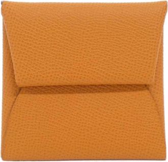 Herm&egrave;s Orange Epsom Leather Coin Purse/Coin Case (Pre-Owned)