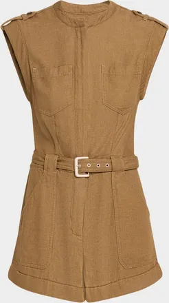 SIMKHAI Tinka Belted Romper