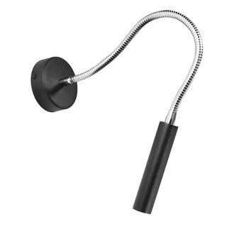Sollux Lighting L&aacute;mpara de pared negro acero alt. 52 cm
