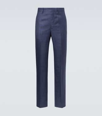 Gabriela Hearst Wool, silk, and linen suit pants