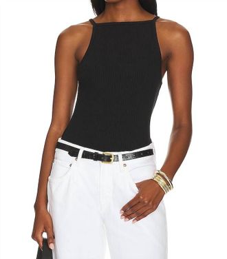 A Gold E Mina Tank In Black