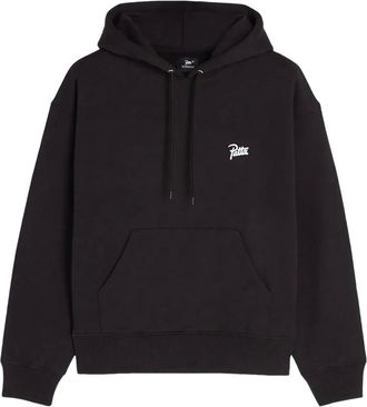 Patta Felpa con stampa e cappuccio - Nero