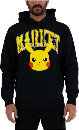 Market Hoodies, male, Black, Size: XL Hoodies