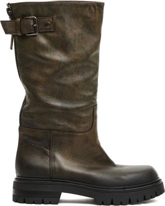 Elena Iachi Schoenen, Dames, Bruin, 37 1/2 EU, Vintage Tank Sole Boot