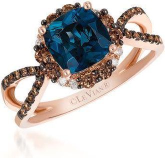 Le Vian Ladies Chocolatier Rings set in 14K Strawberry Gold