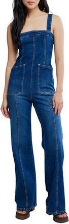 Free People Suns Out Denim Bootcut Jumpsuit in Erica at Nordstrom Rack, Size X-Small