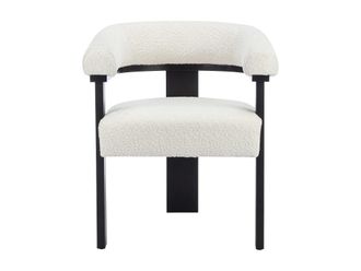 VENTE-UNIQUE.COM Silla hevea negro, blanco