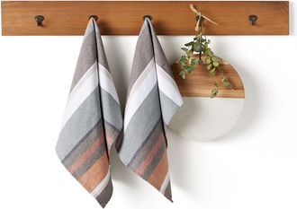 La Redoute Interieurs Set van 2 theedoeken in gewassen katoen, Antika