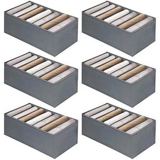 OEM Conjunto De Armario Plegable De 6 Piezas Con 7 Compartimentos De Soporte. Ideal Para Guardar Ropa