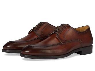 Magnanni Malta Mens Lace Up Wing Tip Shoes Cognac : 8 M, Leather