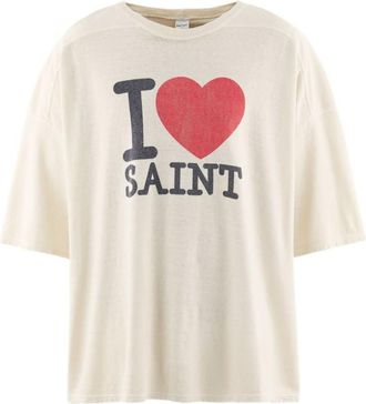 Saint Mxxxxxx Off White Printed T-Shirt