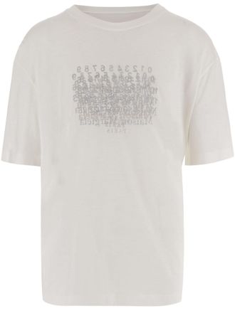 Maison Margiela Cotton T-Shirt with Graphic Print Design