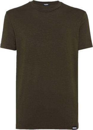 Dsquared2 T-shirt met geborduurd logo - 302 MILITARY GREEN