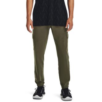 Under Armour Mens Stretch Woven Cargo Pants Marine Green/Black M