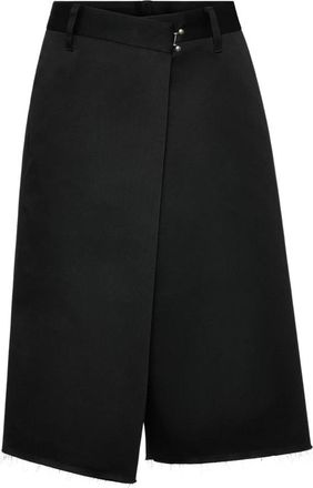Maison Margiela Wrap Shorts - Dames - Wijde Broeken - Zwart - S - Katoen - Broeken