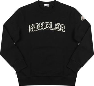 Moncler Sudadera de algod&oacute;n con logo - Sweatshirts & Hoodies - Hombre - Negro - 3XL