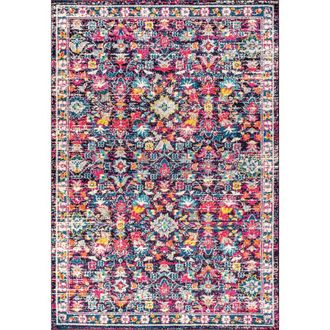 Jonathan Y Designs Modern Persian Boho Floral Area Rug in Multi/purple at Nordstrom, Size 3Ft 0In X 5Ft 0In