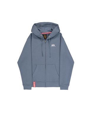 Alpha Industries Hoodie ALPHA INDUSTRIES Basic Zip Hoodie SL, Herren, Gr. 3XL, denim blau, Obermaterial: 80% Baumwolle, 20% Polyester, regular fit, Sweatshirts Hoodie