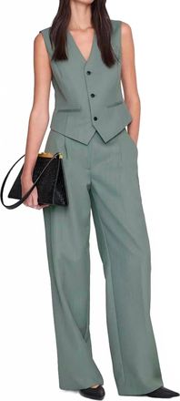 Anine Bing Bing Mario Vest In Sage