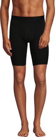 Lands End Longer Flex Performance Boxer Brief 3 pack in Black at Nordstrom, Size Xx-Large
