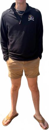 Boxercraft Ecu Quarter Zip Pullover In Black