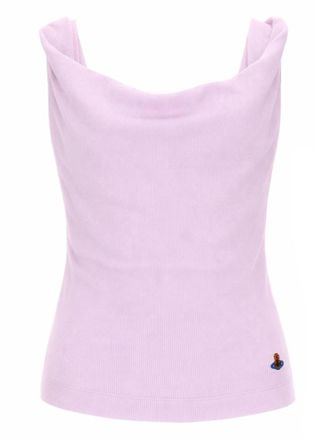 Vivienne Westwood Pink Solid Cowl Neck Top