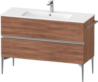Duravit Duravit - Sivida Mueble Bajo Lavabo, 2 Cajones, Tirador Cromado