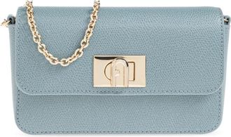 Furla 1927 Mini Bag - Dames - Schoudertassen - Blauw - ONE Size - Leer - Tassen