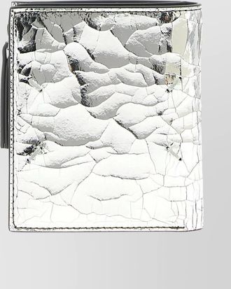 Maison Margiela reflective surface wallet textured design