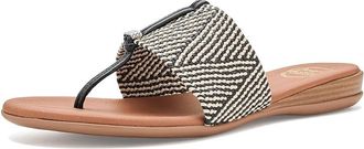 Andr&eacute; Assous Nice Woven Womens Shoes Natural/Black : 11 M, Textile