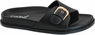 Corkys Footwear Womens Passport Slide Sandals In Black