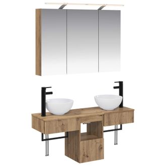 vidaXL Juego De Gabinetes De Ba&ntilde;o 4 Pcs 100 X 14,5 X 70 Cm Vidaxl