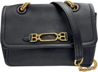 Bally Pre-owned Cross Body Bags, female, Black, Size: ONE SIZE Pre-owned Leather Cross Body Bag