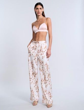 BCBGeneration Animal Print Relaxed Pant in Brown Sugar Animal Print at Nordstrom, Size 10