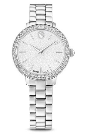 Swarovski Matrix Bracelet Watch, 30mm in Silver at Nordstrom