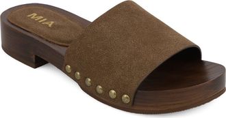 Mia Lanell Slide Sandal in Chocolate at Nordstrom, Size 8.5