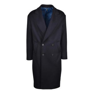 Maurizio Miri Cappotto Lungo - Heren - Mantel - Zwart - L - Wol - Jassen
